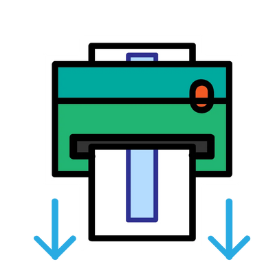 1. Print een sjabloon en teken je idee