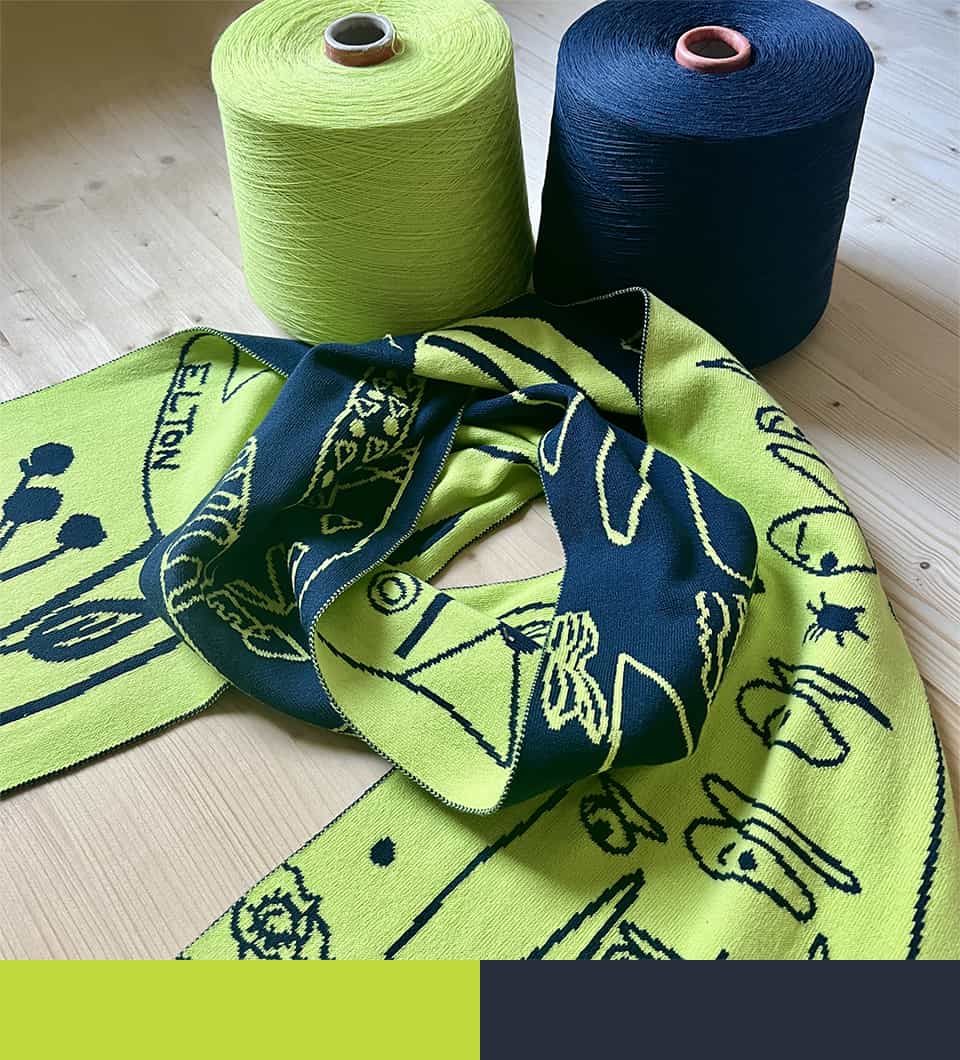 Limette & Marineblau