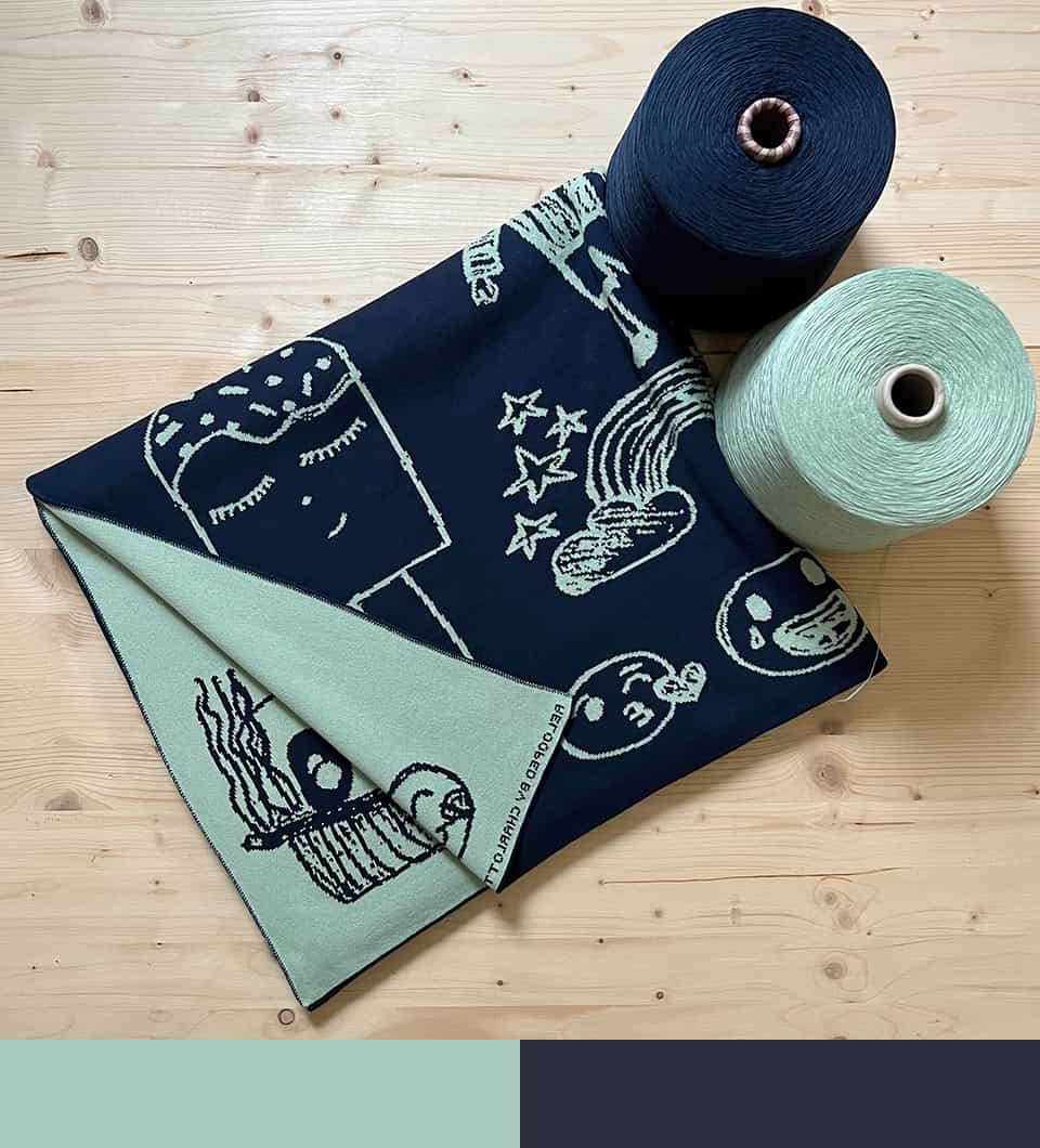Mintgrün & Marineblau